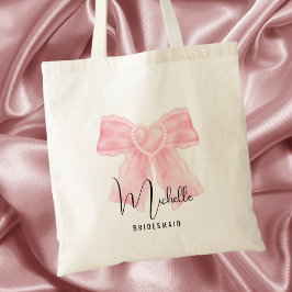 Elegante moderne bruidsfeest zwart schrift tote bag
