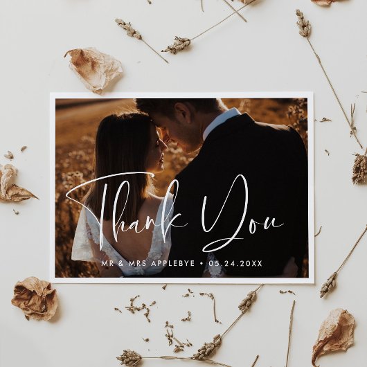 Elegante & moderne bruiloft aankondiging