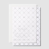 Elegante moderne bruiloft Bewaar de datum Vellum Uitnodigingen (Offset (Uitnodiging))