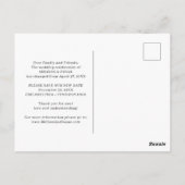 Elegante moderne bruiloft kalligrafie briefkaart (Achterkant)