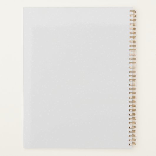 Elegante moderne bruiloft minimalistische jurk voo planner (Achterkant)