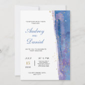 Elegante moderne bruiloft uitnodiging, minimalisti kaart (Voorkant)