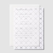 Elegante Moderne Bruiloft Vellum Uitnodigingen (Offset (Uitnodiging))