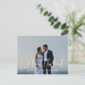 Elegante & moderne bruiloft We gebonden de knoop f Briefkaart (Staand voorkant)