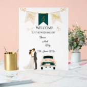 Elegante moderne bruiloft welkom acryl teken. acryl bord (Huwelijk)
