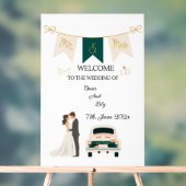 Elegante moderne bruiloft welkom acryl teken. acryl bord (Neutraal)
