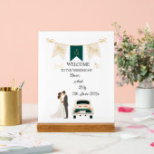 Elegante moderne bruiloft welkom acryl teken. acryl bord (Huwelijk)