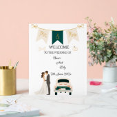 Elegante moderne bruiloft welkom acryl teken. bord (Huwelijk)