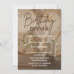 Elegante Moderne Bruisende Champagne 67e verjaarda Kaart