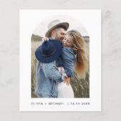 Elegante moderne budget bespaar de datum foto flyer (Voorkant)