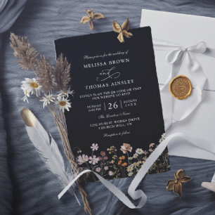 Elegante moderne budget QR-code huwelijksbloemen Kaart