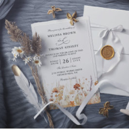 Elegante moderne budget QR-code trouw met wilde bl Kaart