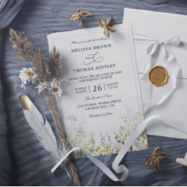 Elegante moderne budget QR-code trouw met wilde bl Kaart