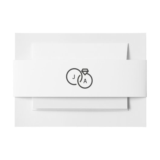 Elegante moderne buikbanden voor genodigden uitnodigingen wikkel (Voorkant Voorbeeld)