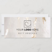 Elegante moderne cadeaubon/ certificaat met gouden (Voorkant)