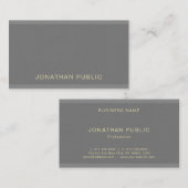 Elegante moderne charmante professionele platte lu visitekaartje (Voorkant / Achterkant)