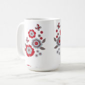 Elegante Moderne Chic Bloem Klassieke Mok (Voorkant links)
