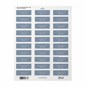 Elegante moderne chic casual contemporaine script etiket (Full Sheet)
