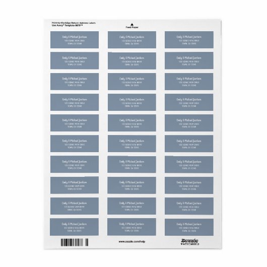 Elegante moderne chic eigentijdse script, koppels etiket (Full Sheet)