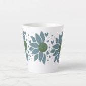 Elegante Moderne Chic Love Cares Matte Mok (Voorkant)