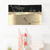 Elegante Moderne Chic ,Luminescente,Bloemen Hoge H Spandoek (Insitu)
