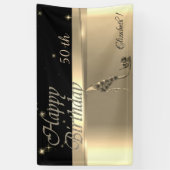 Elegante Moderne Chic ,Luminescente,Bloemen Hoge H Spandoek (Verticaal)