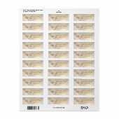 Elegante moderne chic Magnolia adres Etiket (Full Sheet)