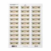 Elegante Moderne Chic Olijftakken Etiket (Full Sheet)
