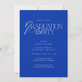 Elegante moderne chic typografie foto afstuderen kaart (Achterkant)