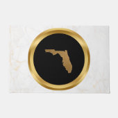 Elegante moderne chic zwart en goud Florida thema  Deurmat (Voorkant)