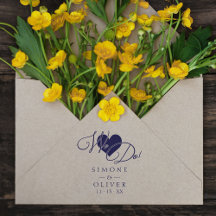 Elegante Moderne Chique Hart Wij Doen Citaat Trouw