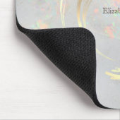 Elegante Moderne Cirkel Goud, Witte Opal Muismat (Hoek)
