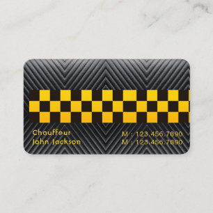 Elegante Moderne Classy Uber taxichauffeur Visitekaartje