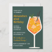 Elegante moderne cocktail uitnodigingen voor 43e v (Voorkant)