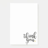 Elegante Moderne Dank Je Wel Gouden Hart van Liefd Post-it® Notes (Voorkant)