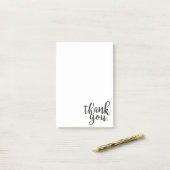 Elegante moderne dank je wel gouden liefdeshart post-it® notes (Op bureau)