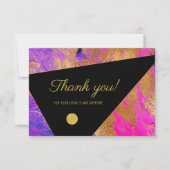 Elegante moderne dank u zakelijke klantnota bedankkaart (Voorkant)