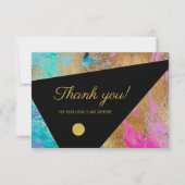 Elegante moderne dank u zakelijke klantnota bedankkaart (Voorkant)