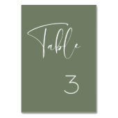Elegante & moderne Dark sage groene bruiloft Kaart (Achterkant)