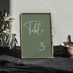 Elegante & moderne Dark sage groene bruiloft Kaart<br><div class="desc">Een moderne typografie en een trendy sage groene kleur voor je trouwbenodigdheden: kies deze eenvoudige en elegante trouwsuite. Volledig aanpasbaar: u kunt de achtergrond en de tekstkleur wijzigen zoals u wilt.</div>
