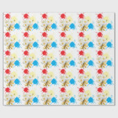 Elegante moderne dazie bloem cadeaupapier (Vlak)