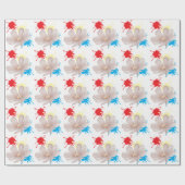 Elegante moderne dazie bloem cadeaupapier (Vlak)