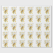 Elegante moderne dazie bloem cadeaupapier (Vlak)