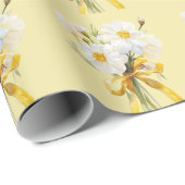 Elegante moderne dazie bloem cadeaupapier (Rol Hoek)