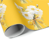 Elegante moderne dazie bloem cadeaupapier (Rol Hoek)