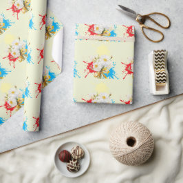 Elegante moderne dazie bloem cadeaupapier