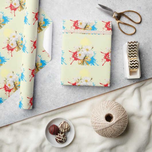 Elegante moderne dazie bloem cadeaupapier (Crafts)