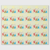 Elegante moderne dazie bloem cadeaupapier (Vlak)