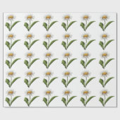 Elegante moderne dazie bloem cadeaupapier (Vlak)