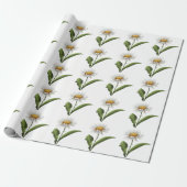 Elegante moderne dazie bloem cadeaupapier (Uitgerold)
